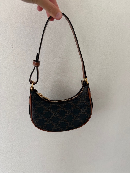Celine Handbags - Celine MINI AVA BAG IN TRIOMPHE CANVAS AND CALFSKIN